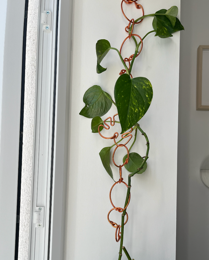 Chain Link Trellis – Monstera shape