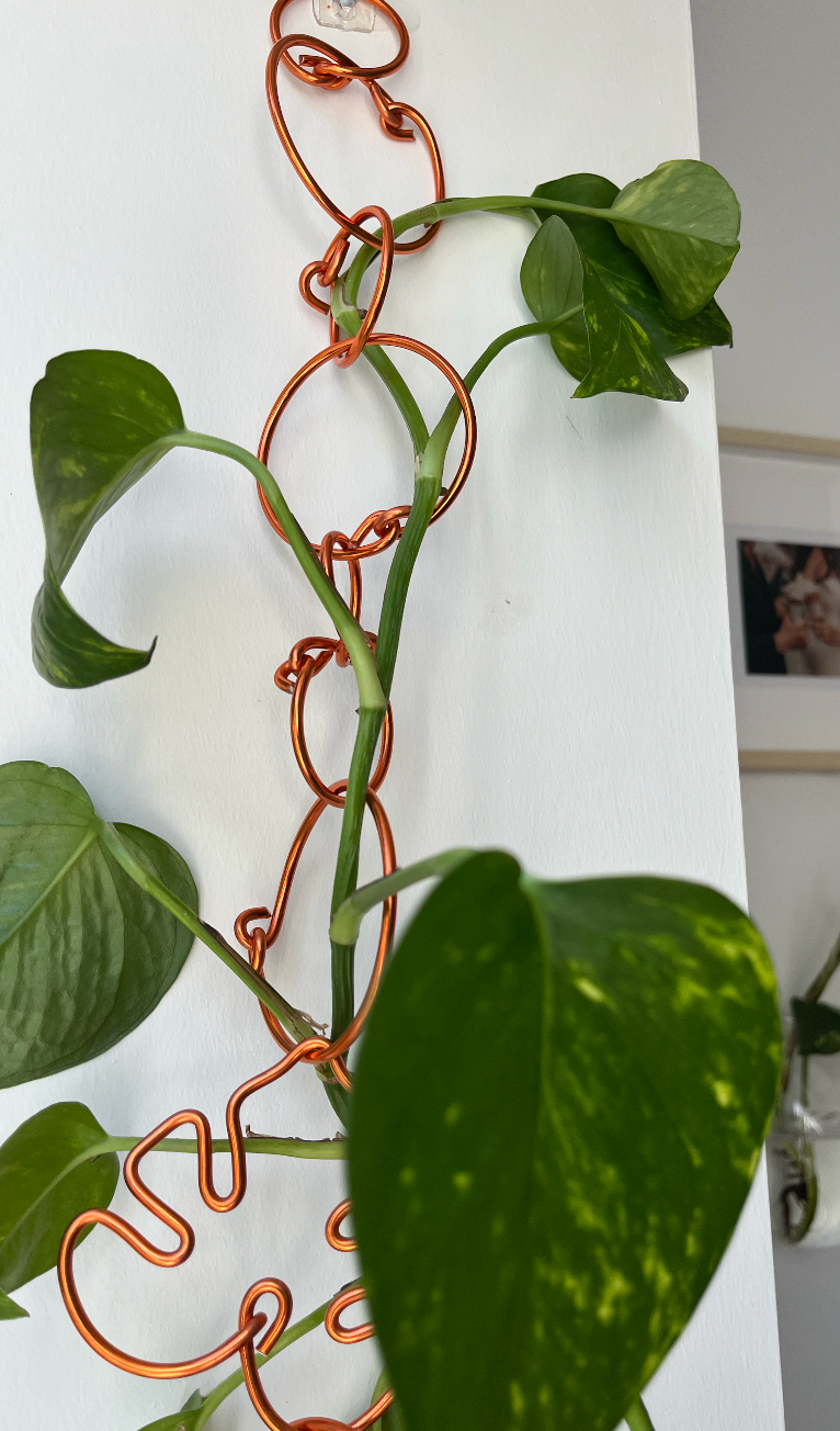 Chain Link Trellis – Monstera shape